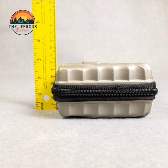 TUMI For Delta Amenity Travel Bag Hard Shell Toiletry Kit Case Gray With Mask - Picture 7 of 13